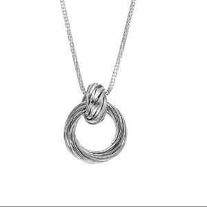 Jennifer Lopez Interlocked Circle Pendant Necklace